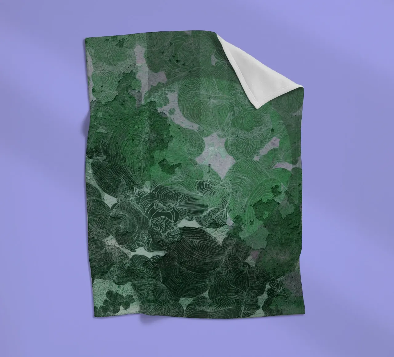 green fleece blanket by Giulio Iurissevich