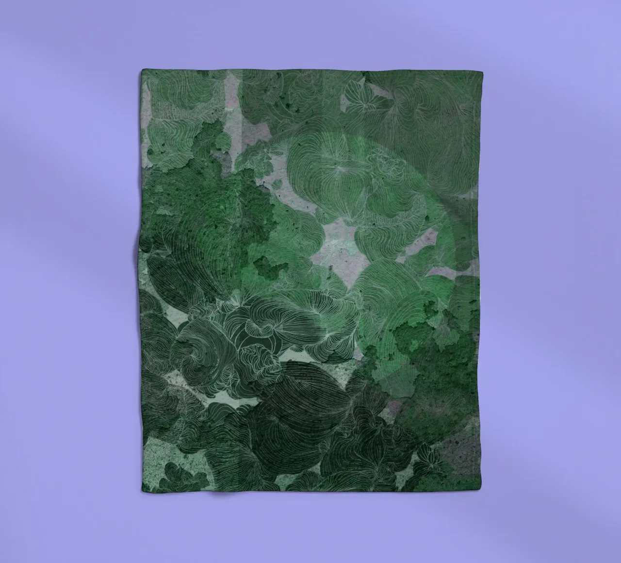green fleece blanket by Giulio Iurissevich