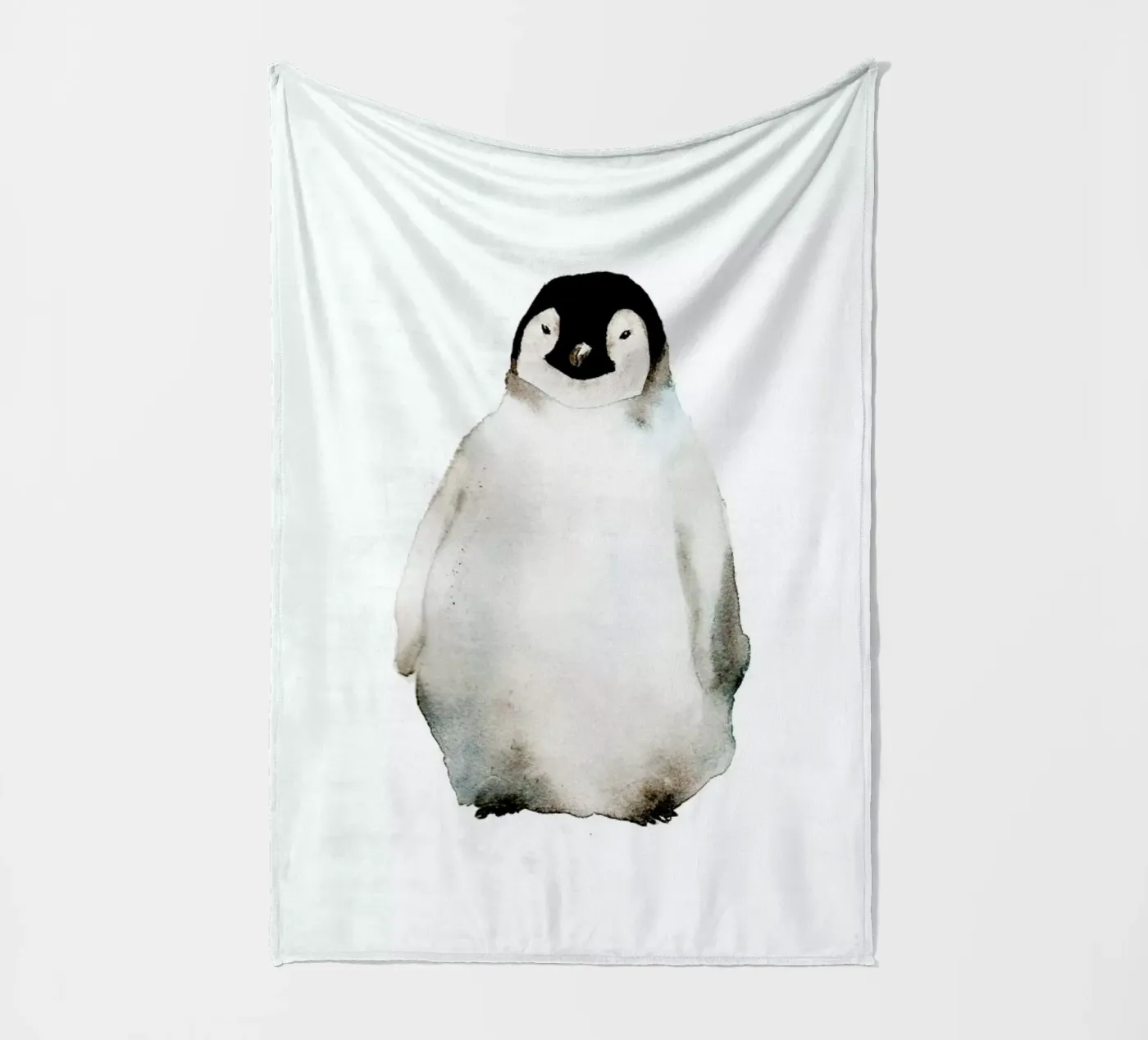 Penguin fleecedeken van Larissa van der Laan