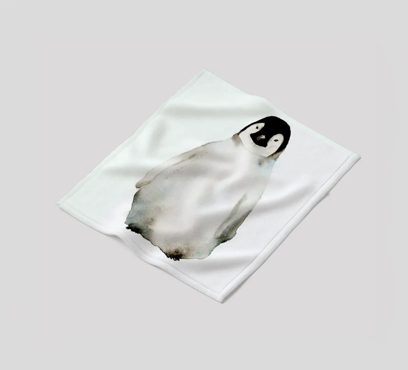 Penguin fleecedeken van Larissa van der Laan