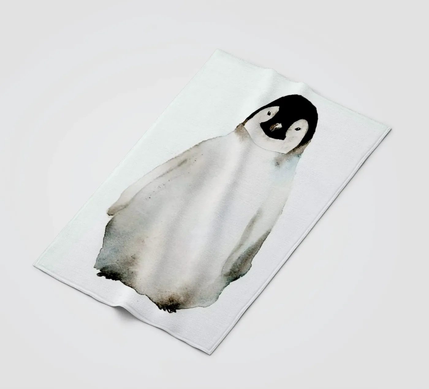 Penguin fleecedeken van Larissa van der Laan