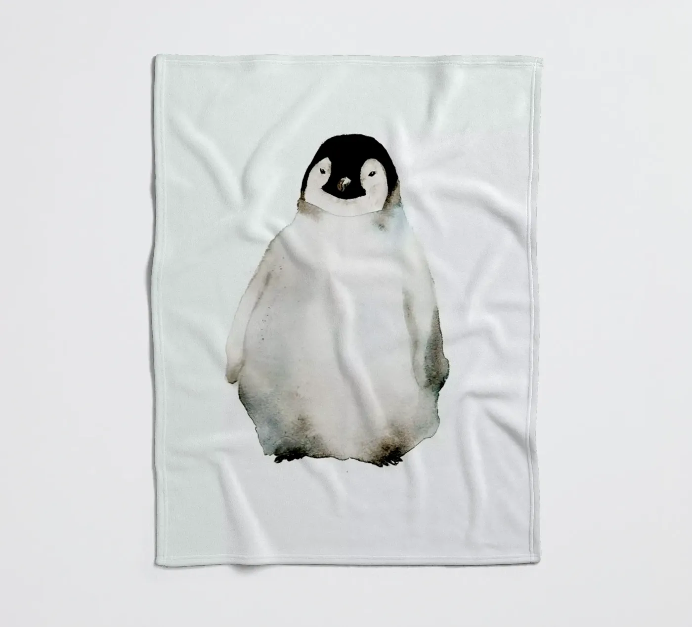 Penguin fleecedeken van Larissa van der Laan