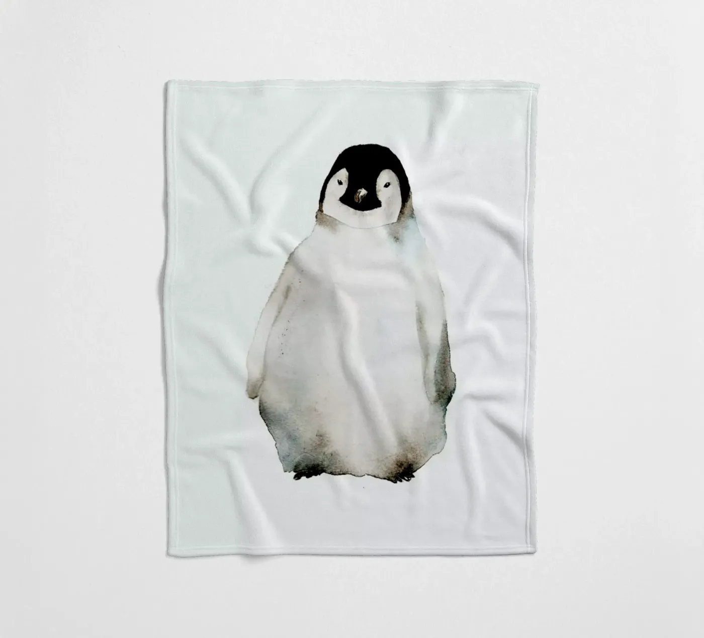 Penguin fleecedeken van Larissa van der Laan