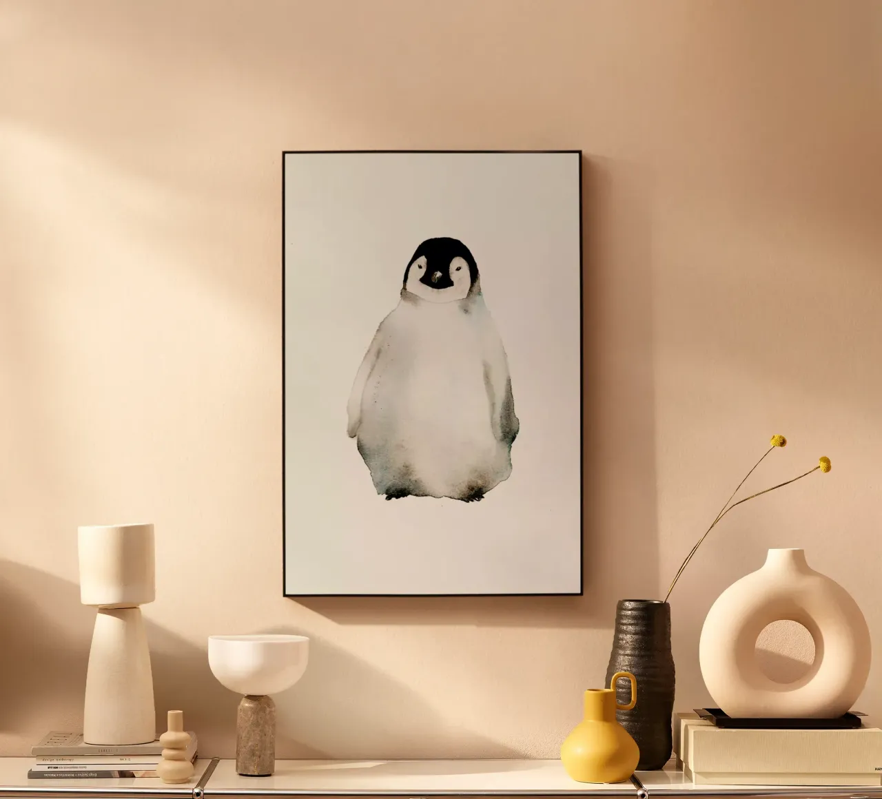 Penguin plexiglass da Larissa van der Laan