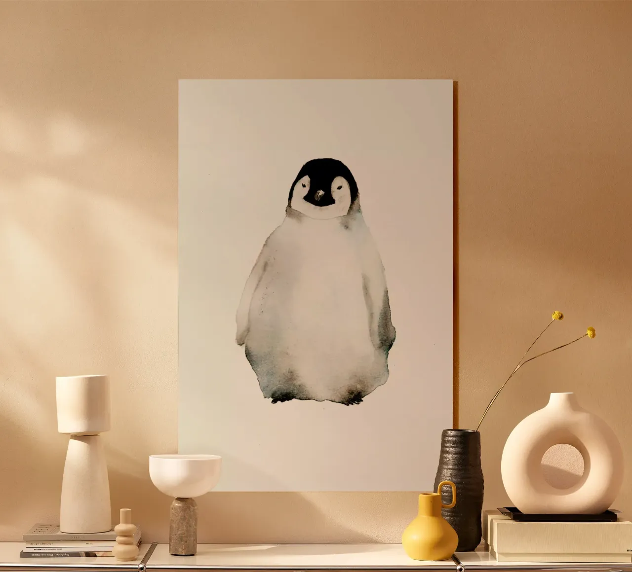 Penguin plexiglass da Larissa van der Laan