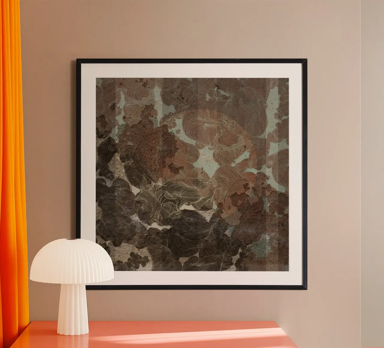 stagno1 poster con telaio in legno da Giulio Iurissevich