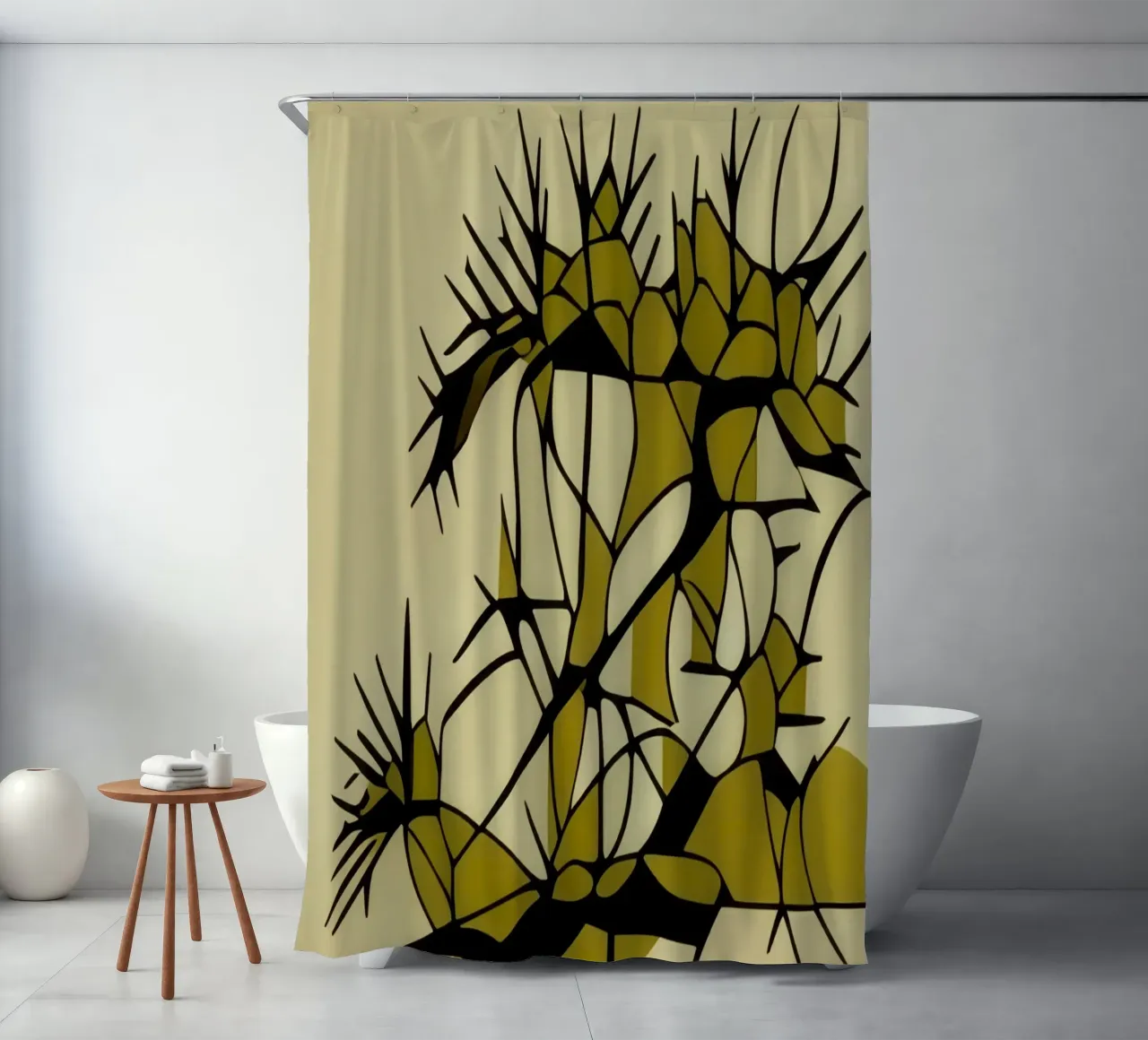 Nature_Plants_1 shower curtain by Abstract Art by LK