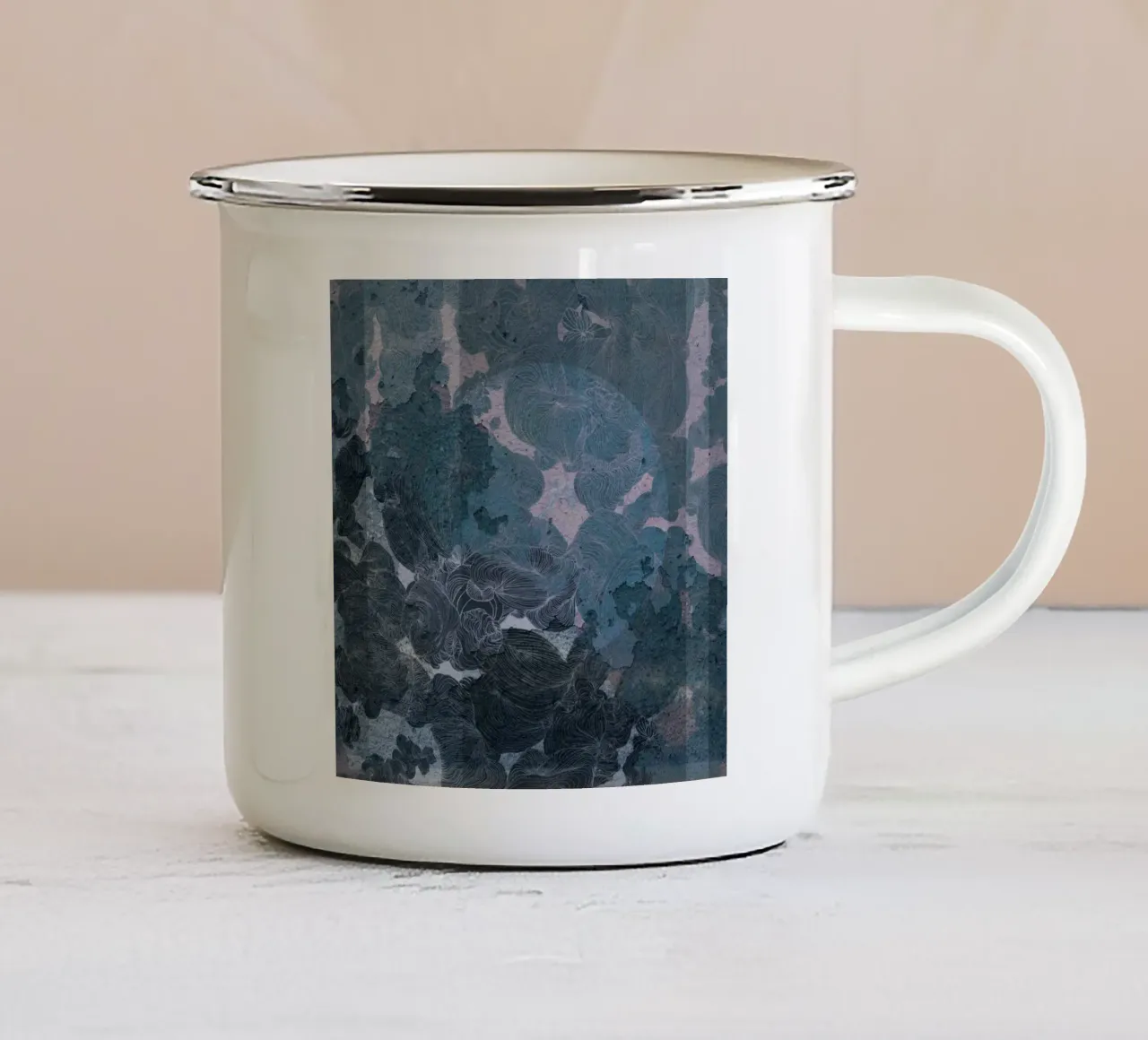mare2... enamel mug by Giulio Iurissevich