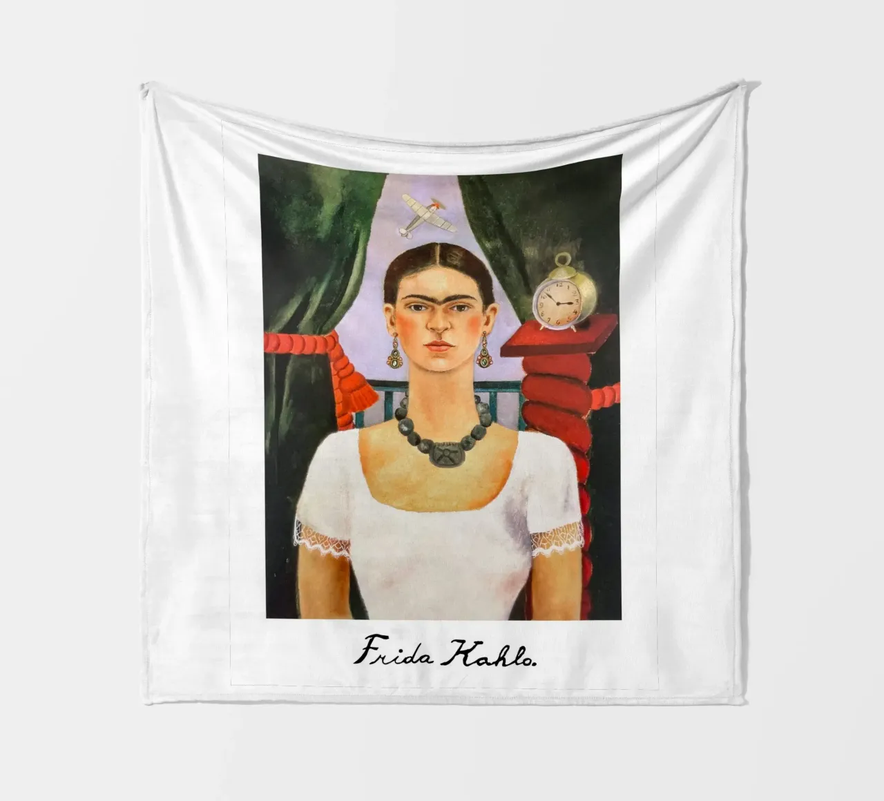 Frida, il tempo vola coperta in pile da Carinaprint