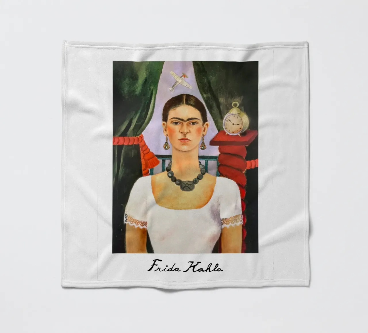 Frida, il tempo vola coperta in pile da Carinaprint