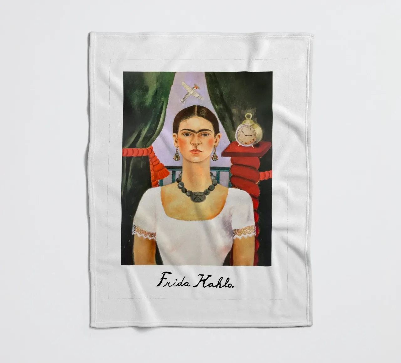 Frida, il tempo vola coperta in pile da Carinaprint