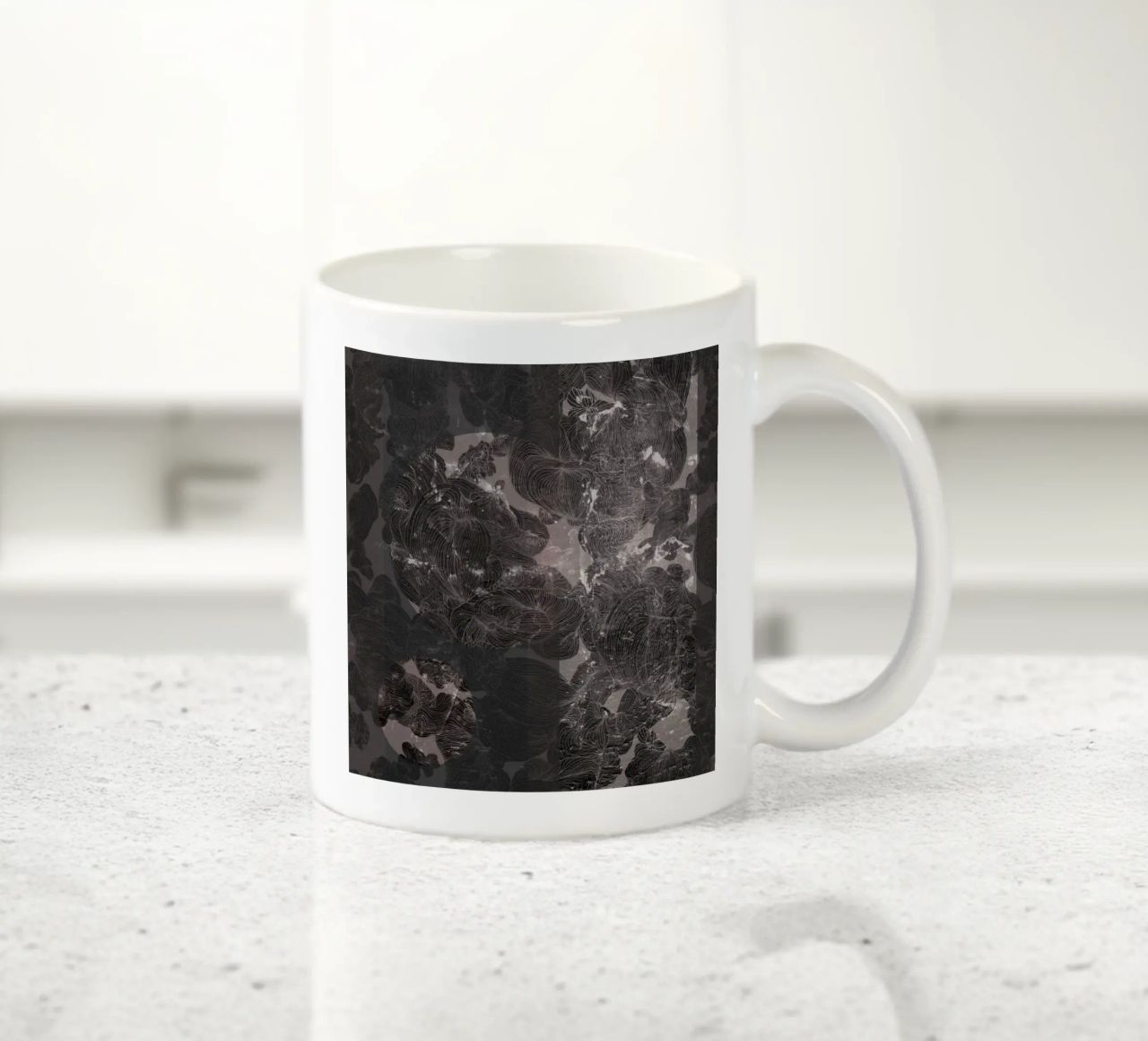 carbone graffiato tazza in ceramica da Giulio Iurissevich