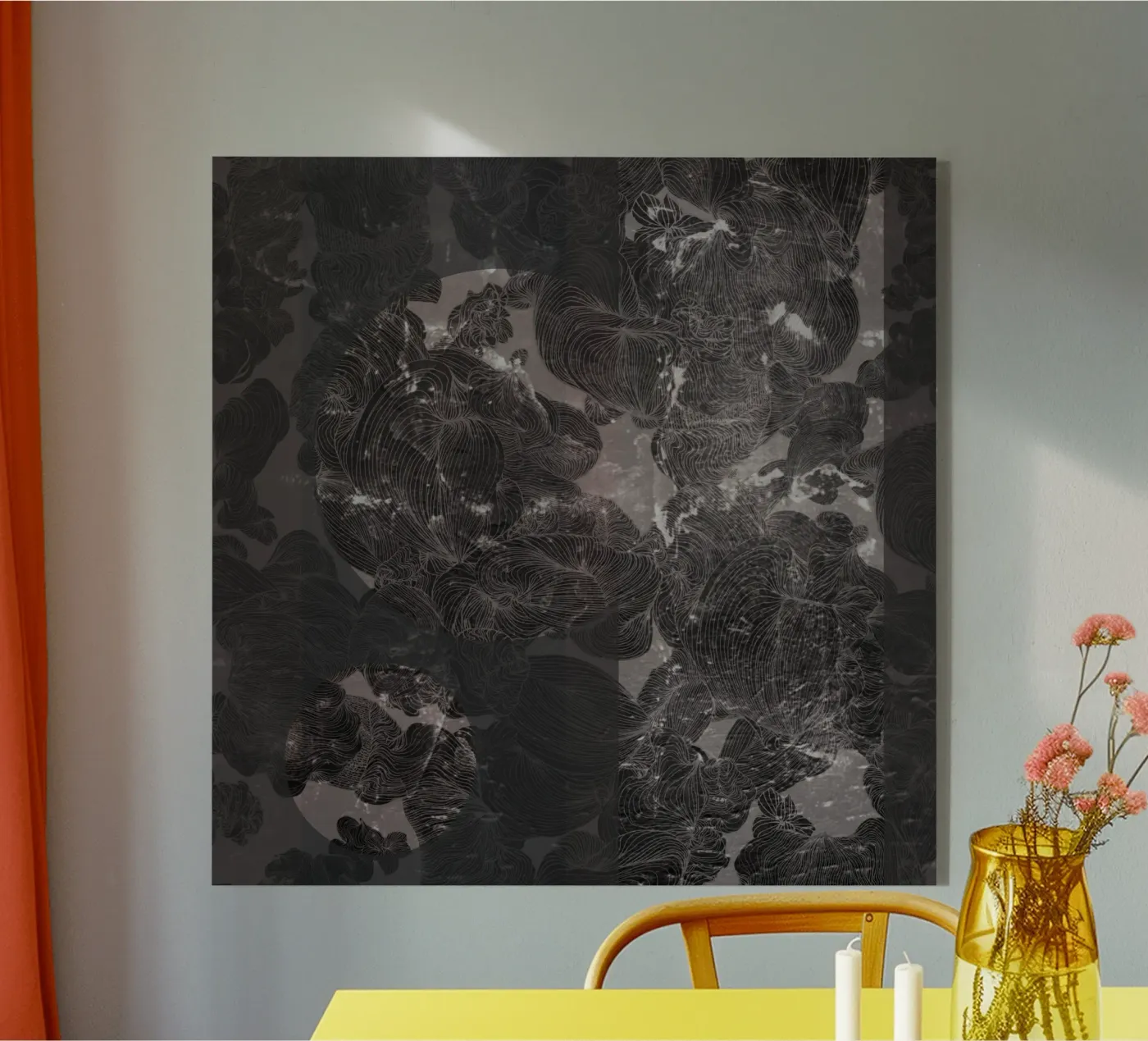 scratched coal plexiglass da Giulio Iurissevich