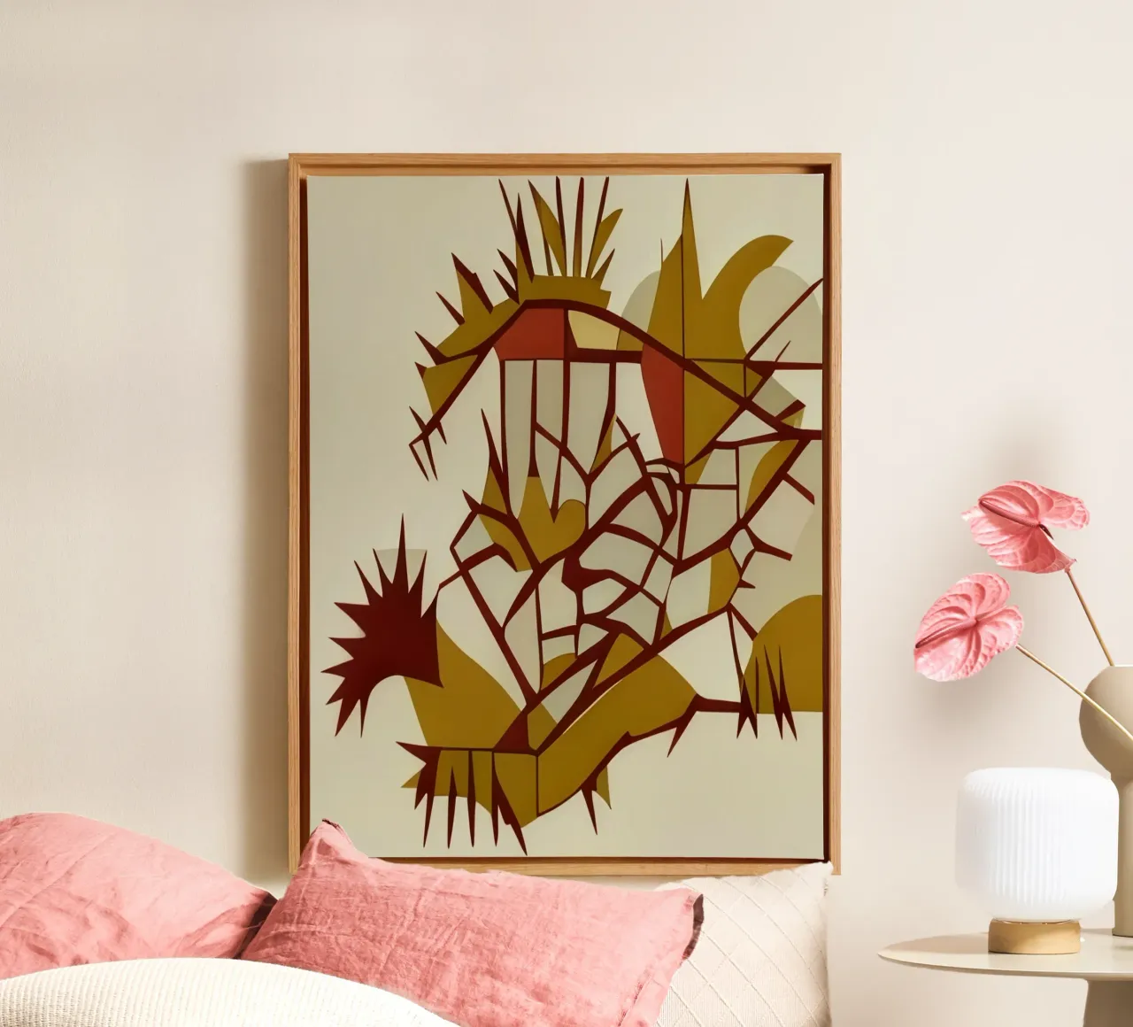 Natura_Piante_3 tela con Cornice a cassetta da Abstract Art by LK