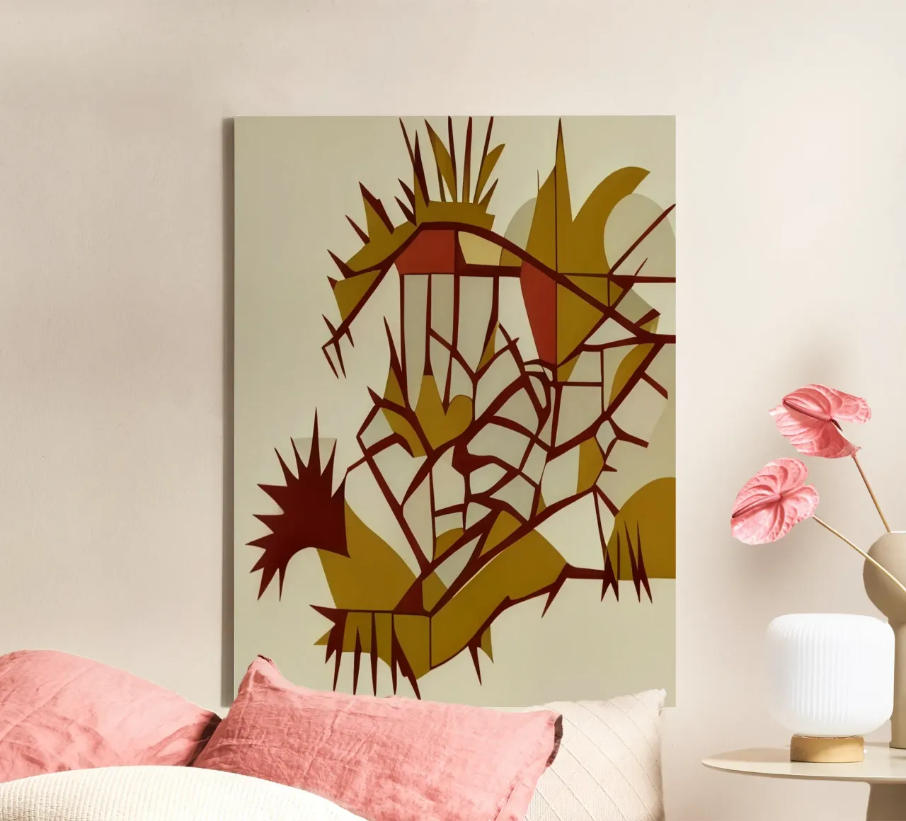 Natura_Piante_3 tela con Cornice a cassetta da Abstract Art by LK