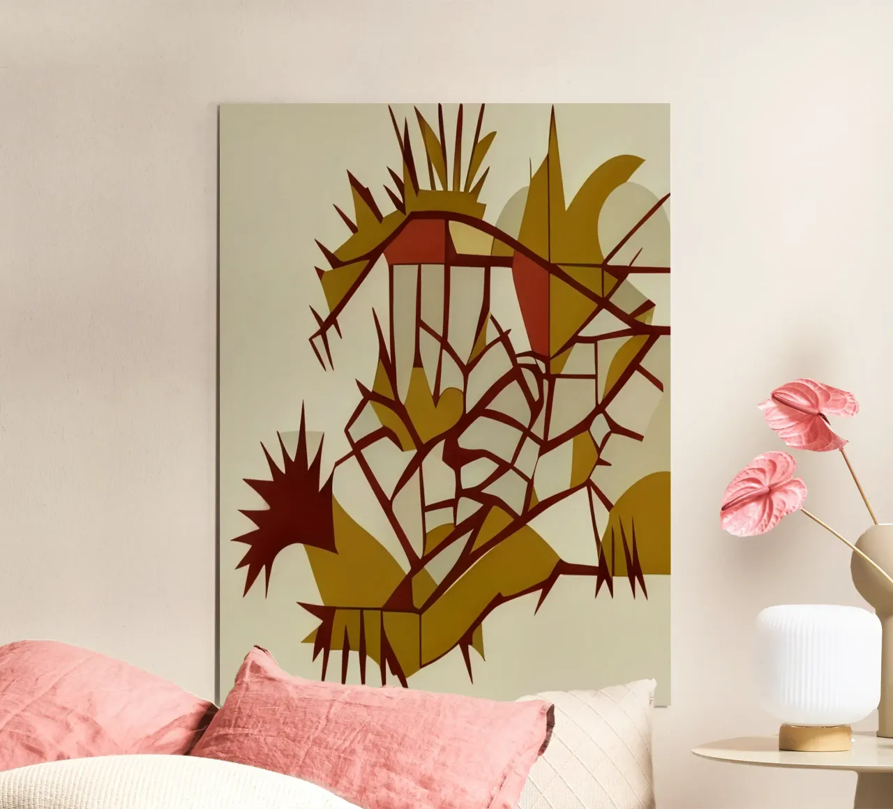 Natura_Piante_3 poster con telaio in alluminio da Abstract Art by LK