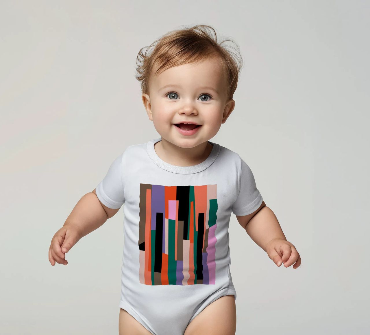 Rhythms of Color body neonato maniche corte da susanapaz