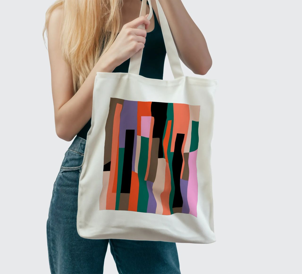 Rhythms of Color borsa in juta da susanapaz