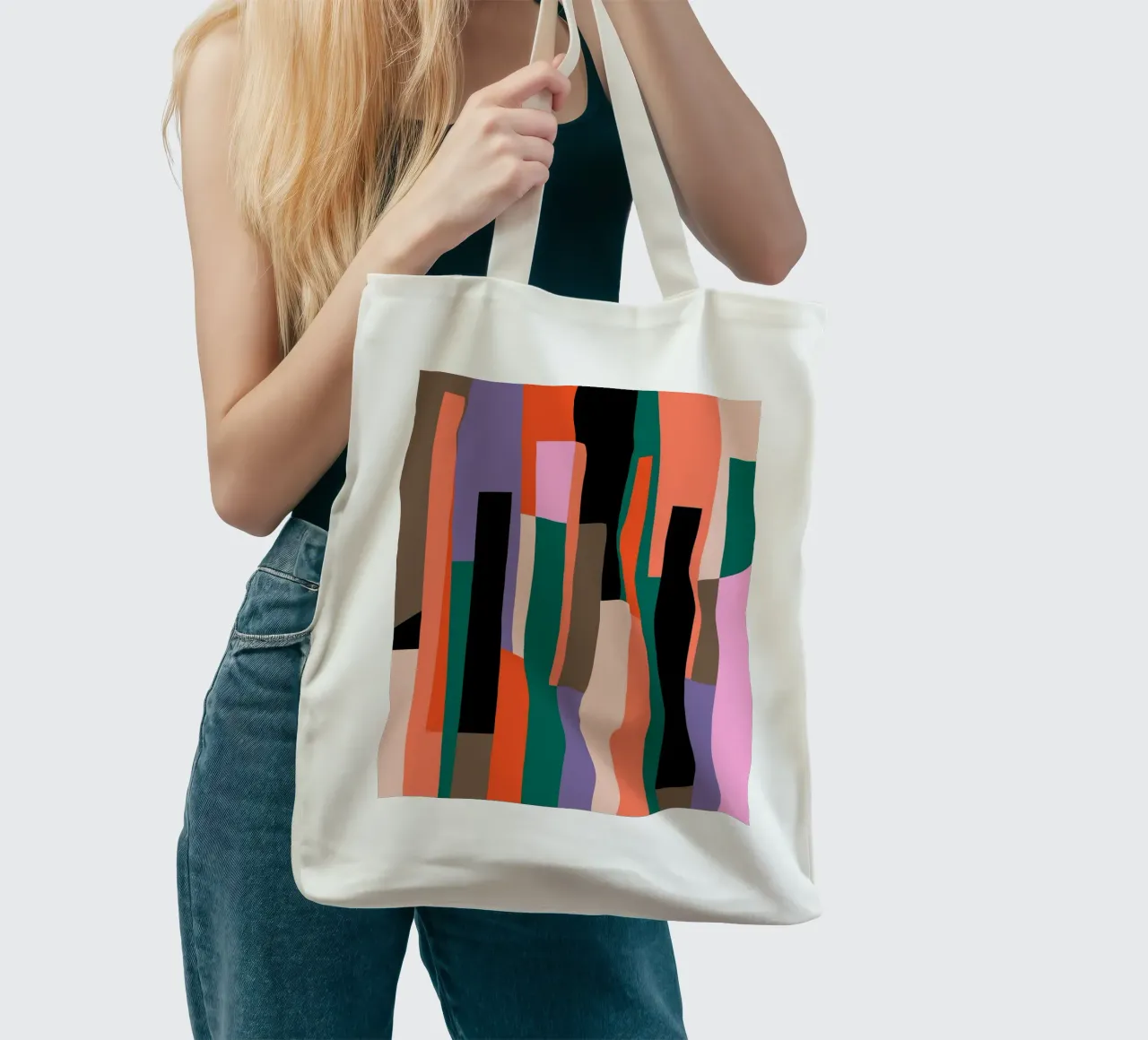 Rhythms of Color borsa in juta da susanapaz