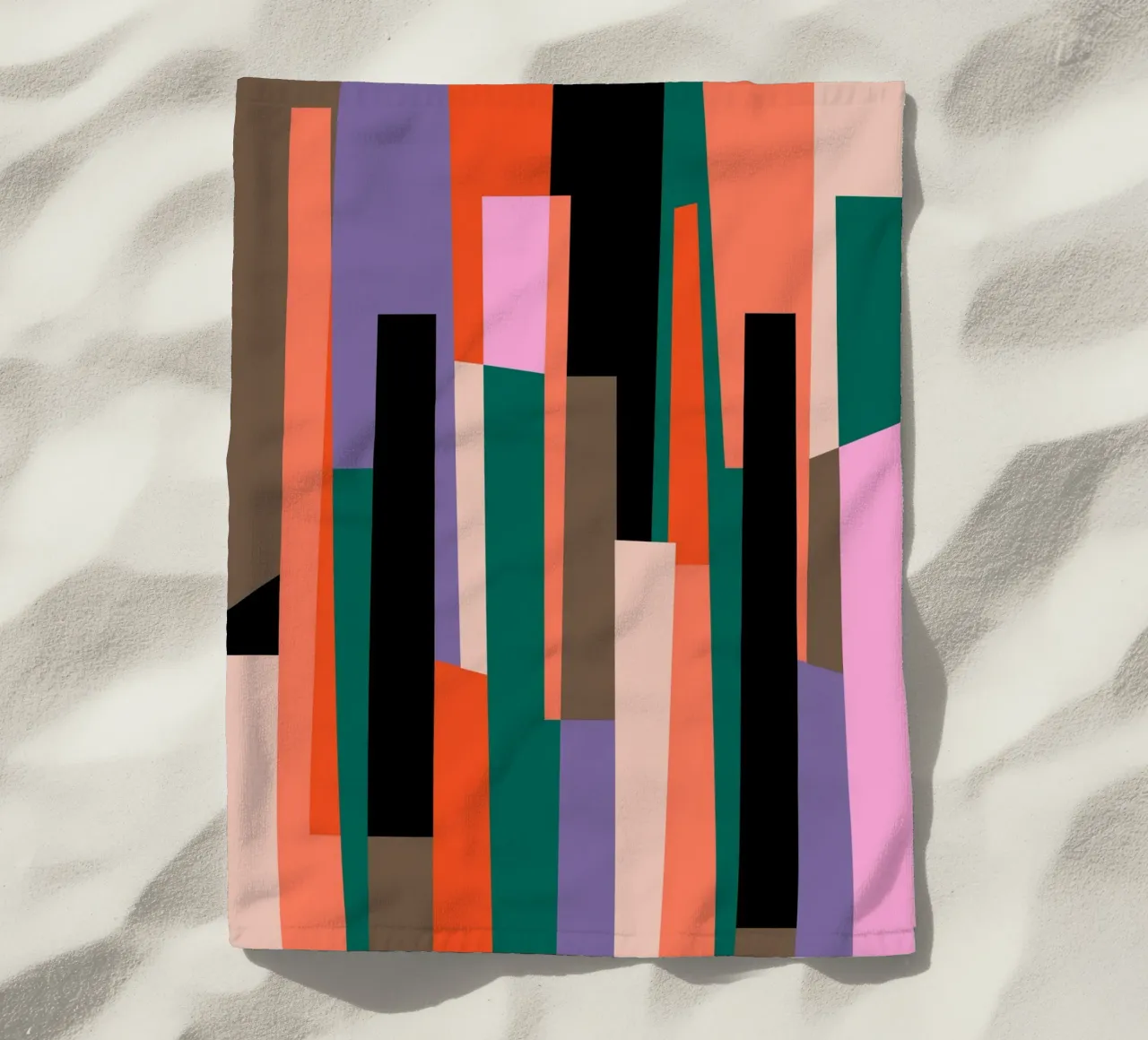 Rhythms of Color beach towel by susanapaz