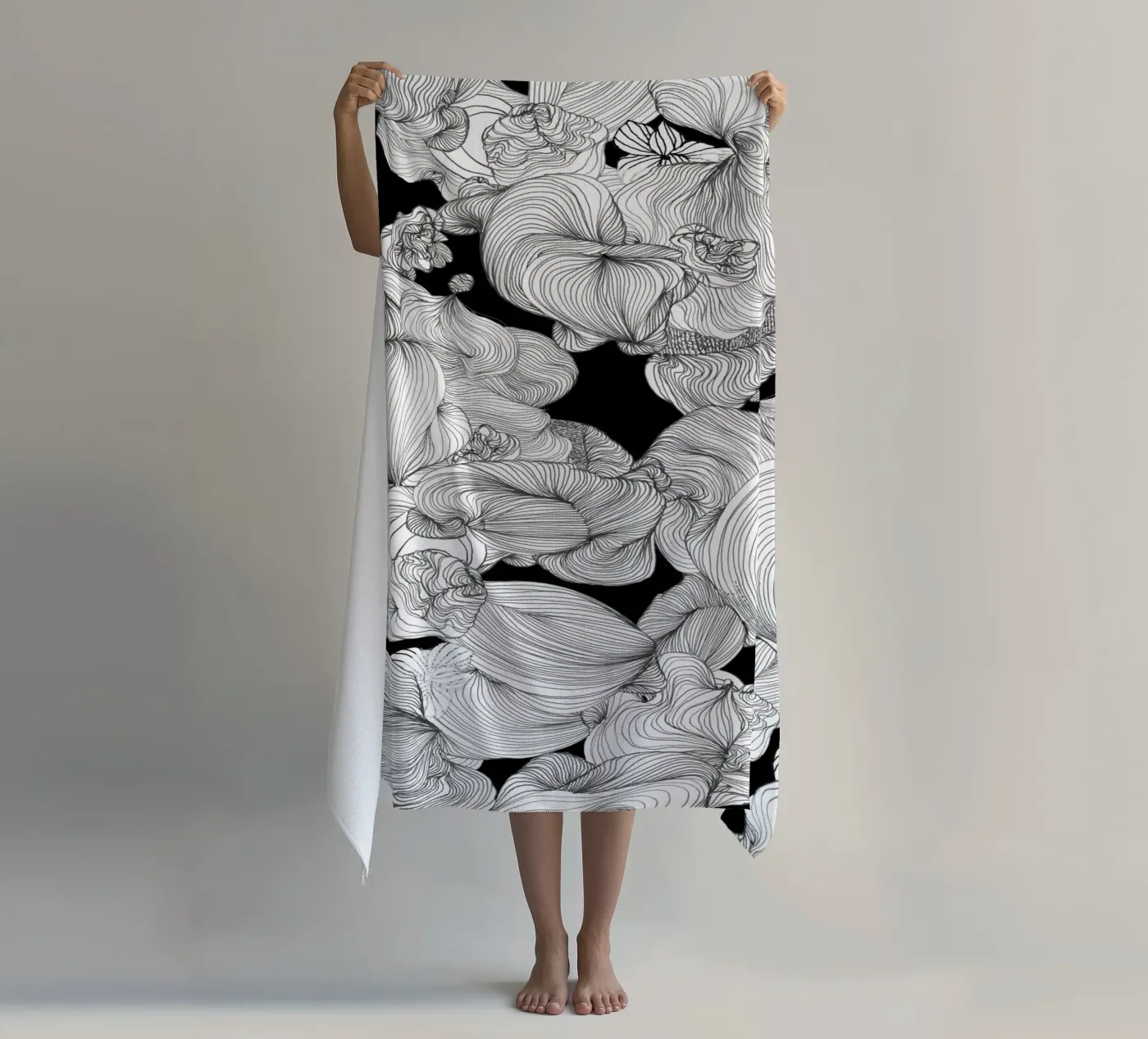 clouds222 beach towel by Giulio Iurissevich