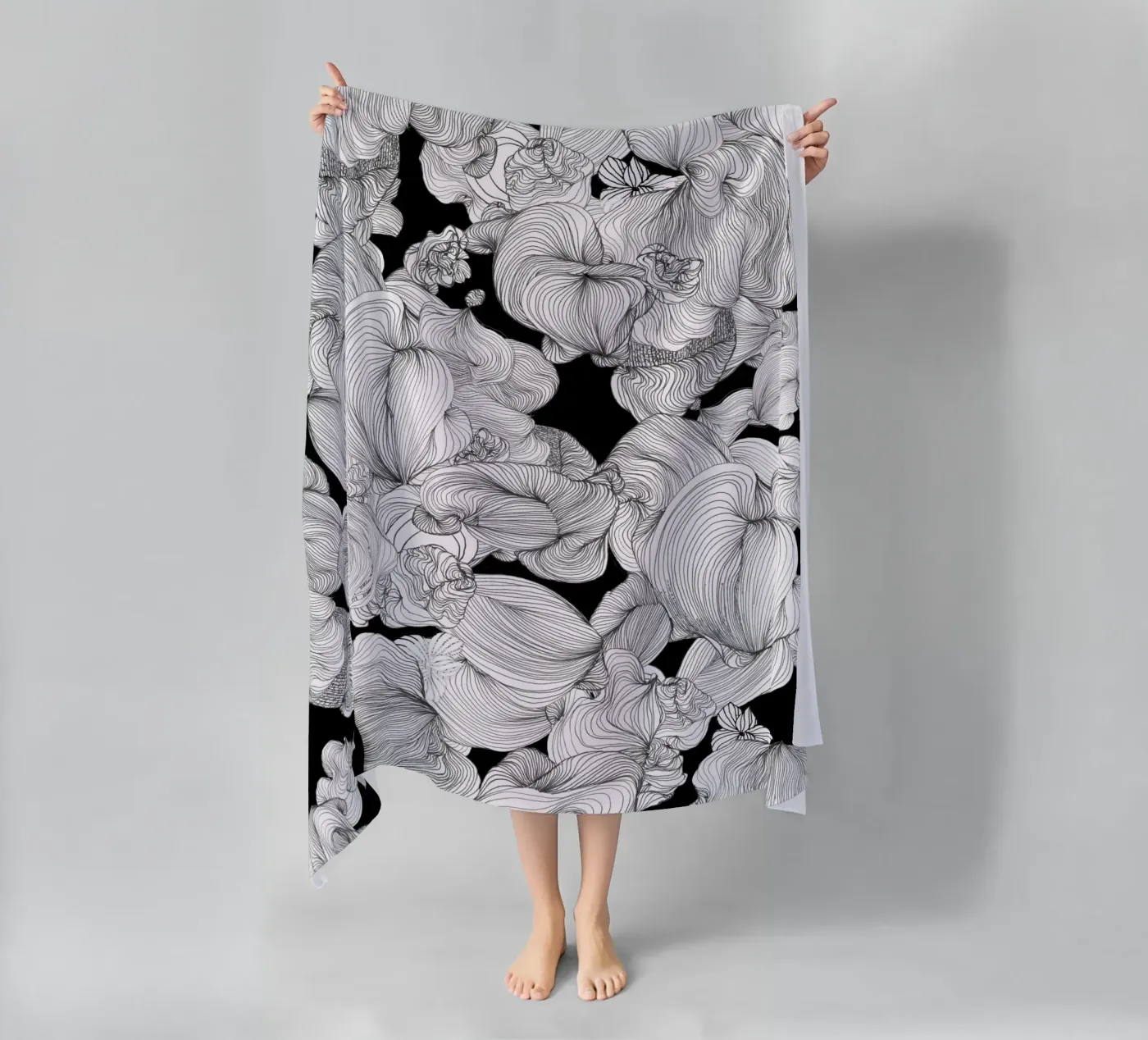 clouds222 beach towel by Giulio Iurissevich