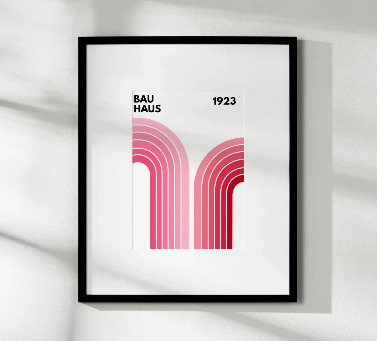 Arco di design Bauhaus poster con telaio in alluminio da pdigitalprints