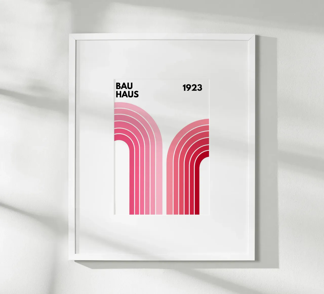 Arco di design Bauhaus poster con telaio in alluminio da pdigitalprints