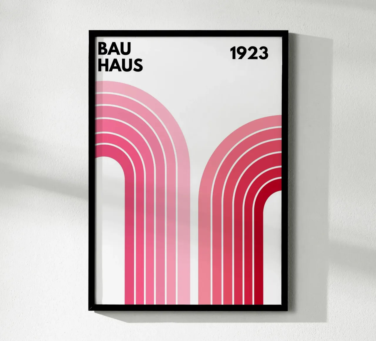 Arco di design Bauhaus poster con telaio in alluminio da pdigitalprints