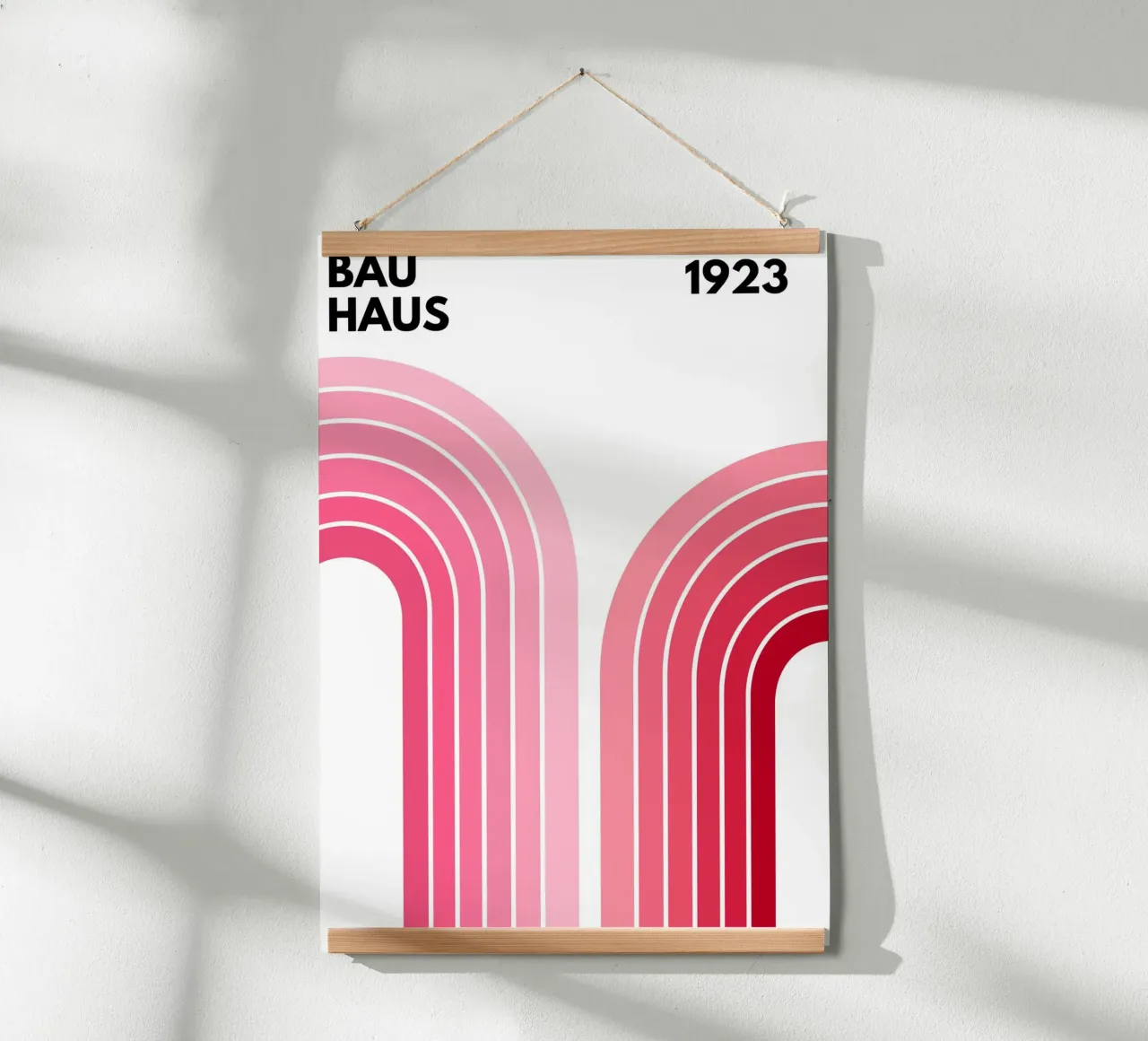 Arco di design Bauhaus poster con telaio in alluminio da pdigitalprints