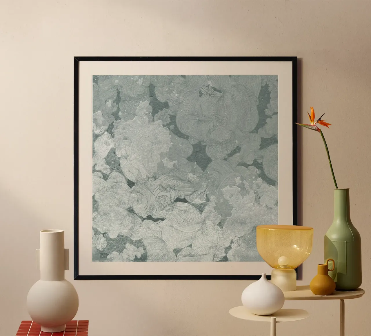 cielo poster con telaio in legno da Giulio Iurissevich