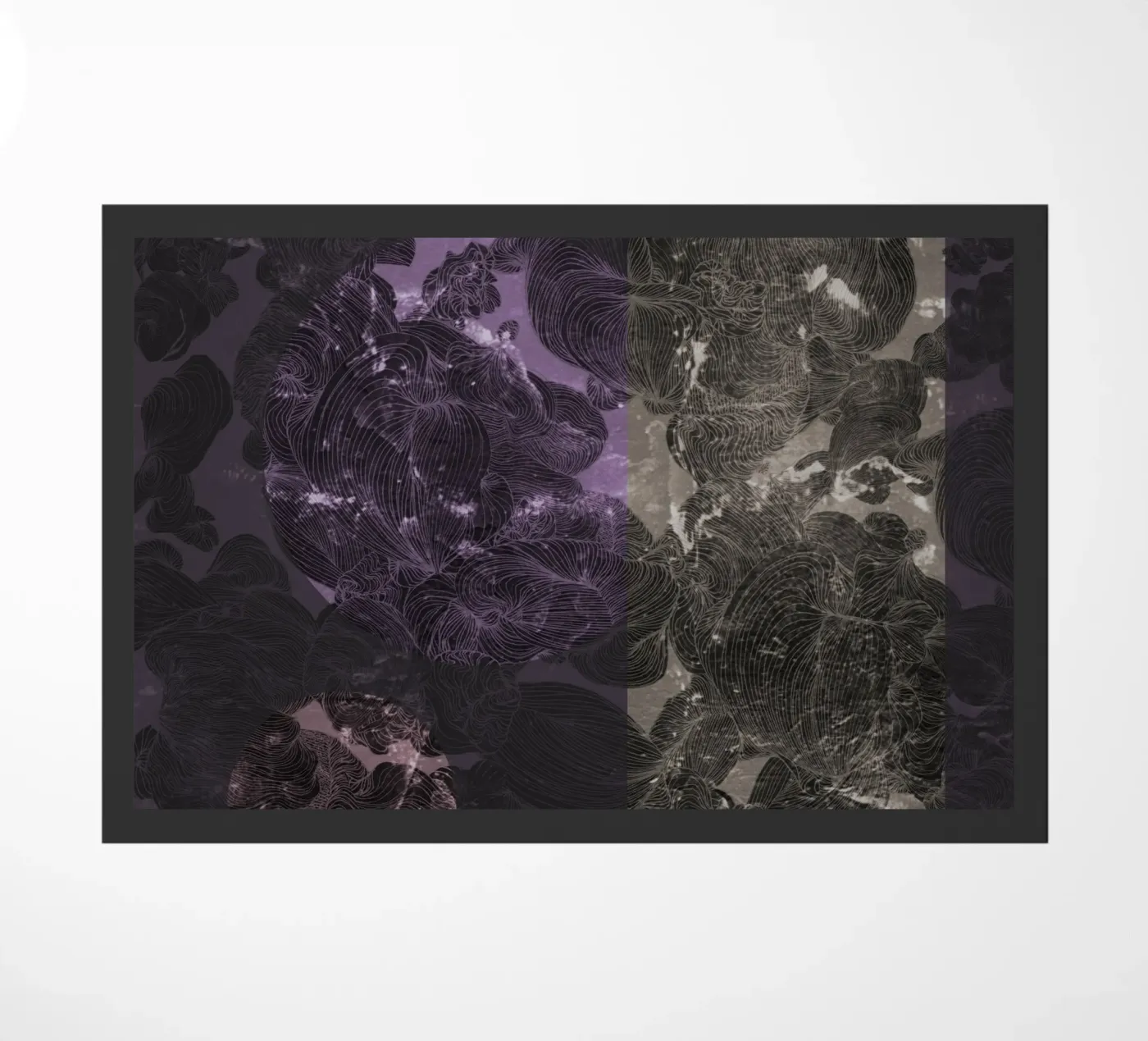 violet flame deurmat van Giulio Iurissevich