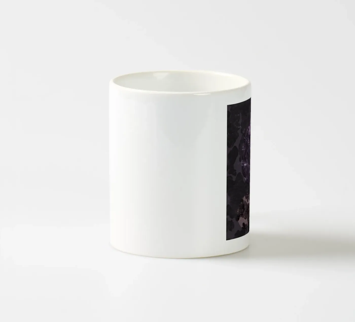 violet flame ceramic mug by Giulio Iurissevich