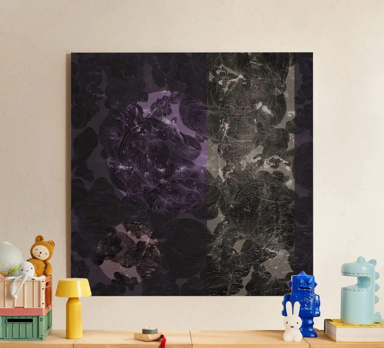 fiamma viola plexiglass da Giulio Iurissevich