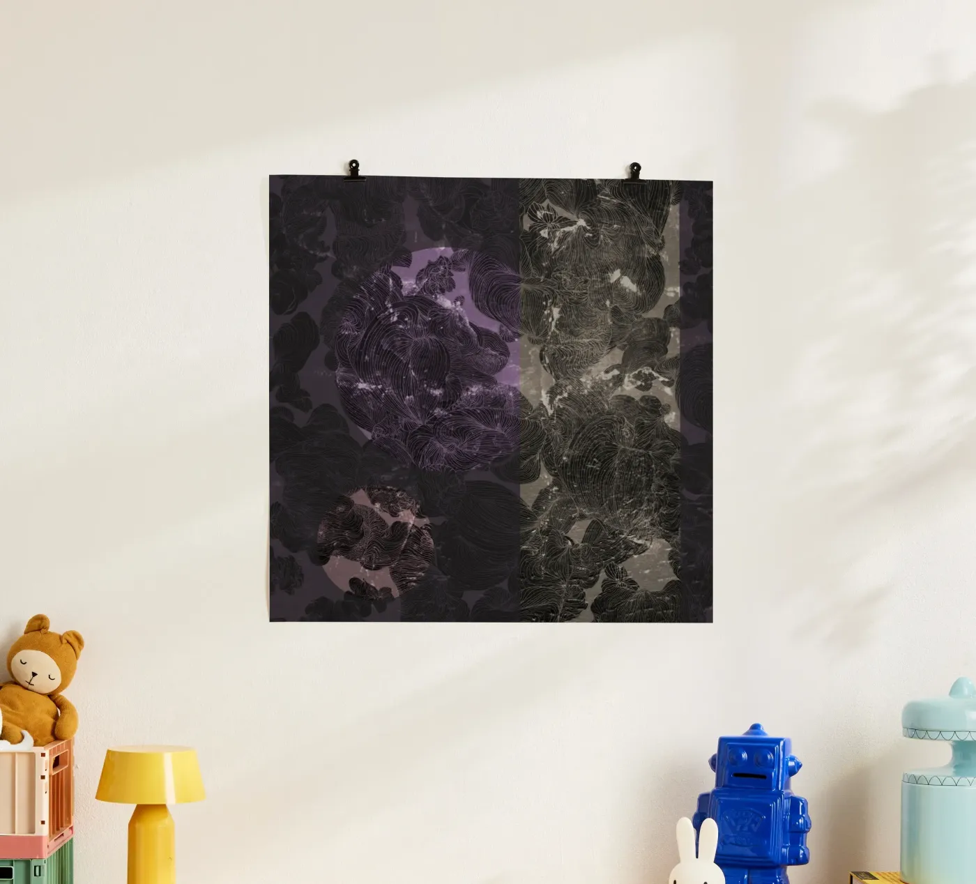 violet flame poster by Giulio Iurissevich