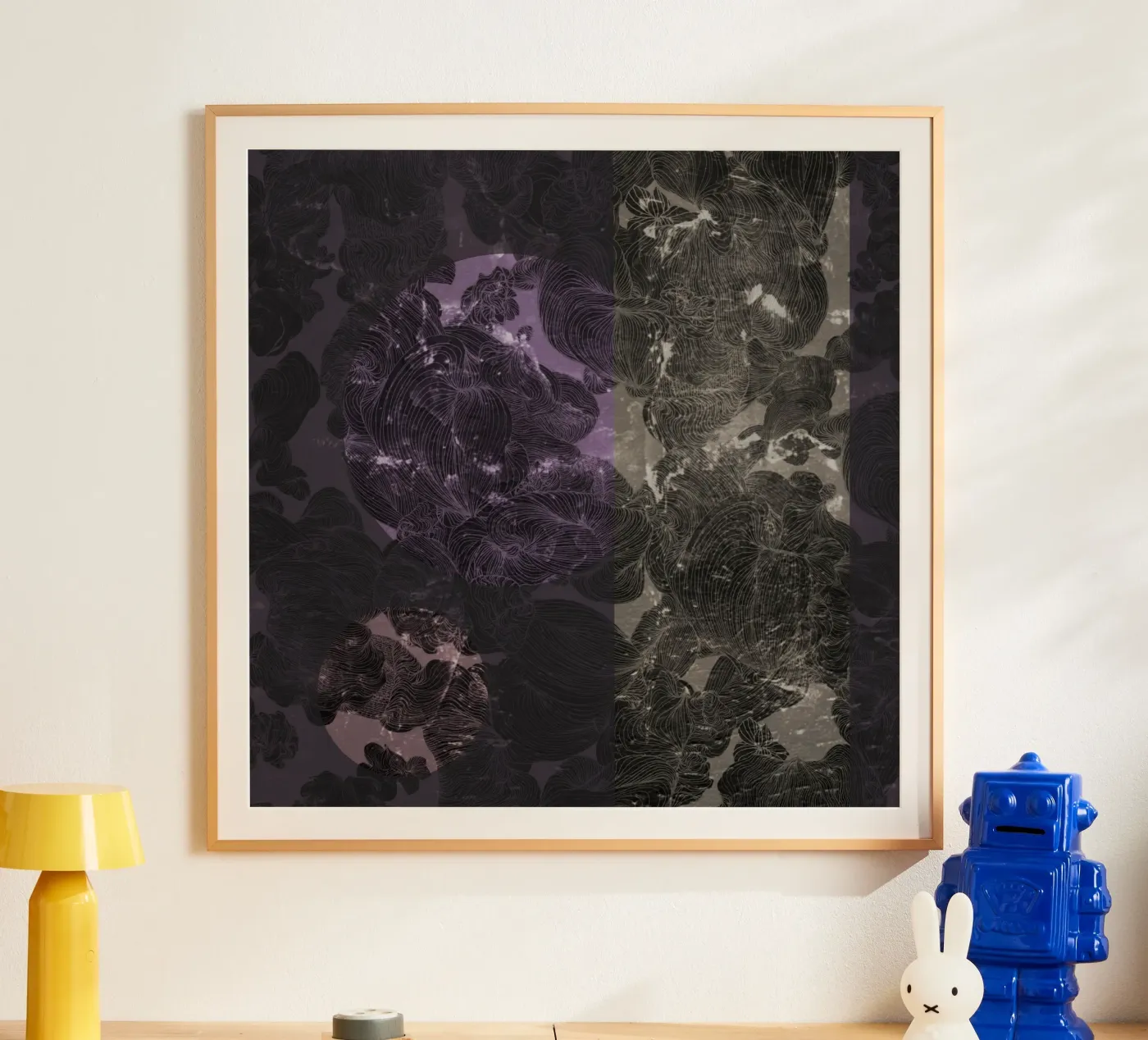 violet flame poster by Giulio Iurissevich