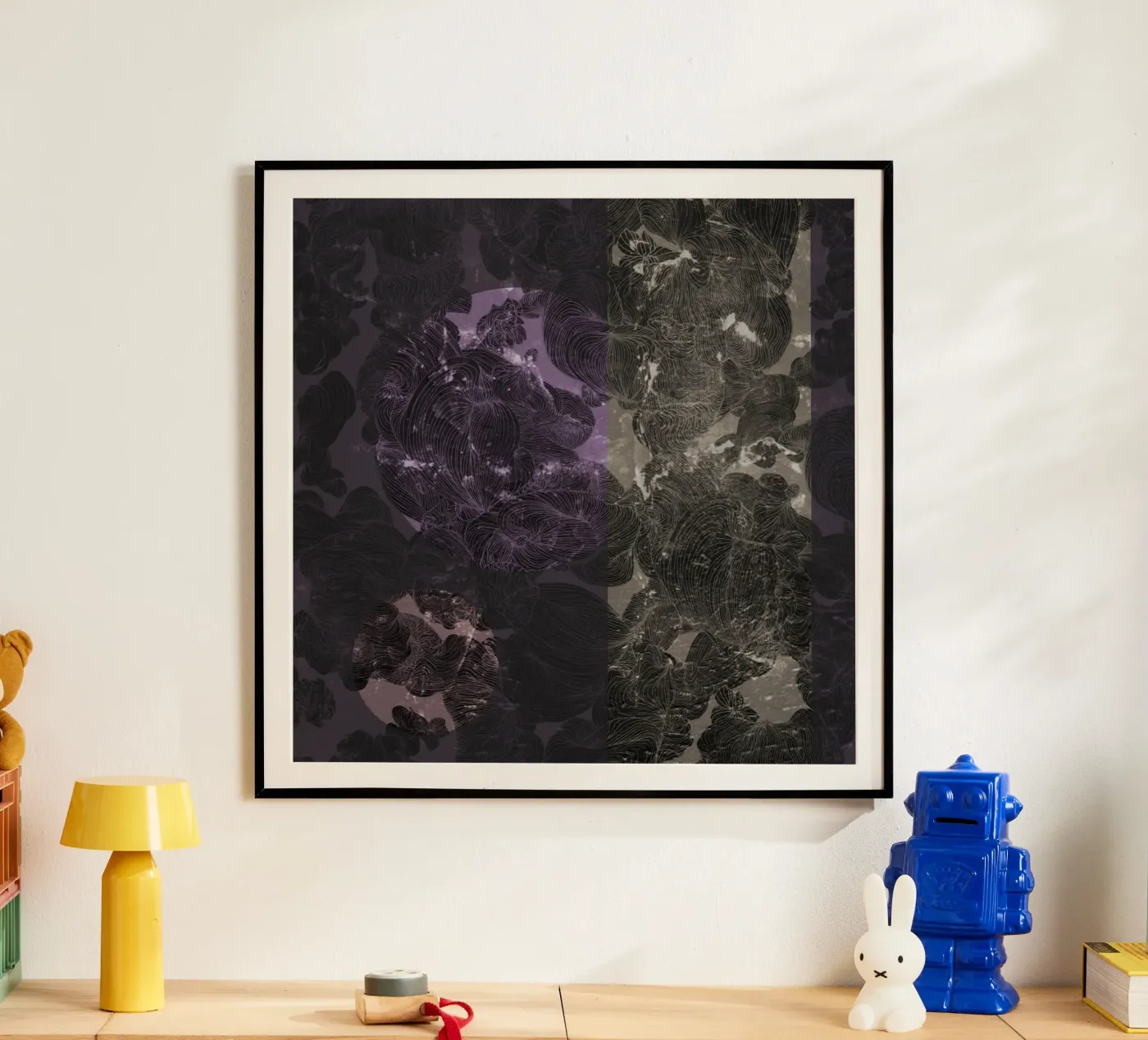 violet flame poster by Giulio Iurissevich