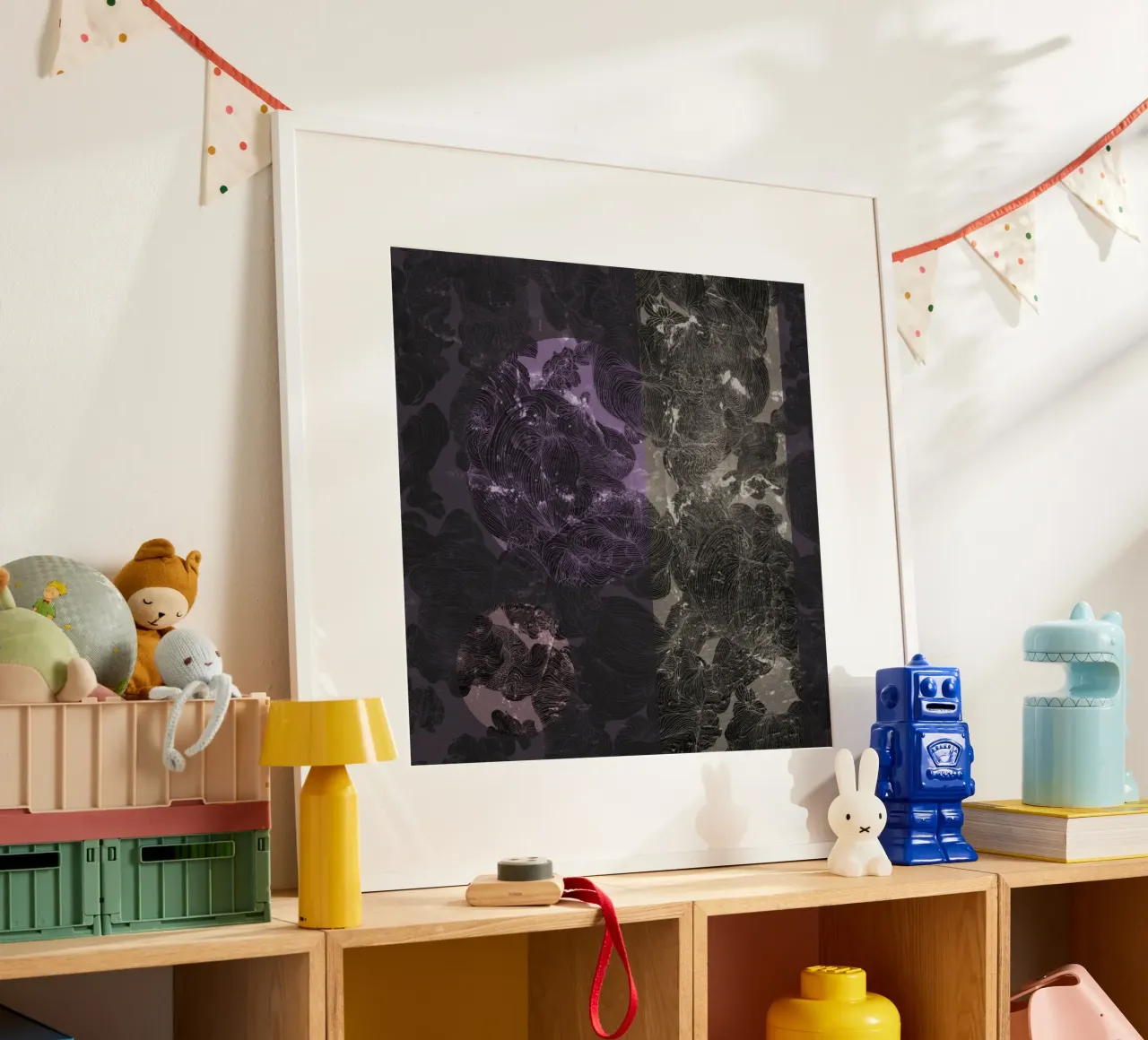 violet flame poster by Giulio Iurissevich