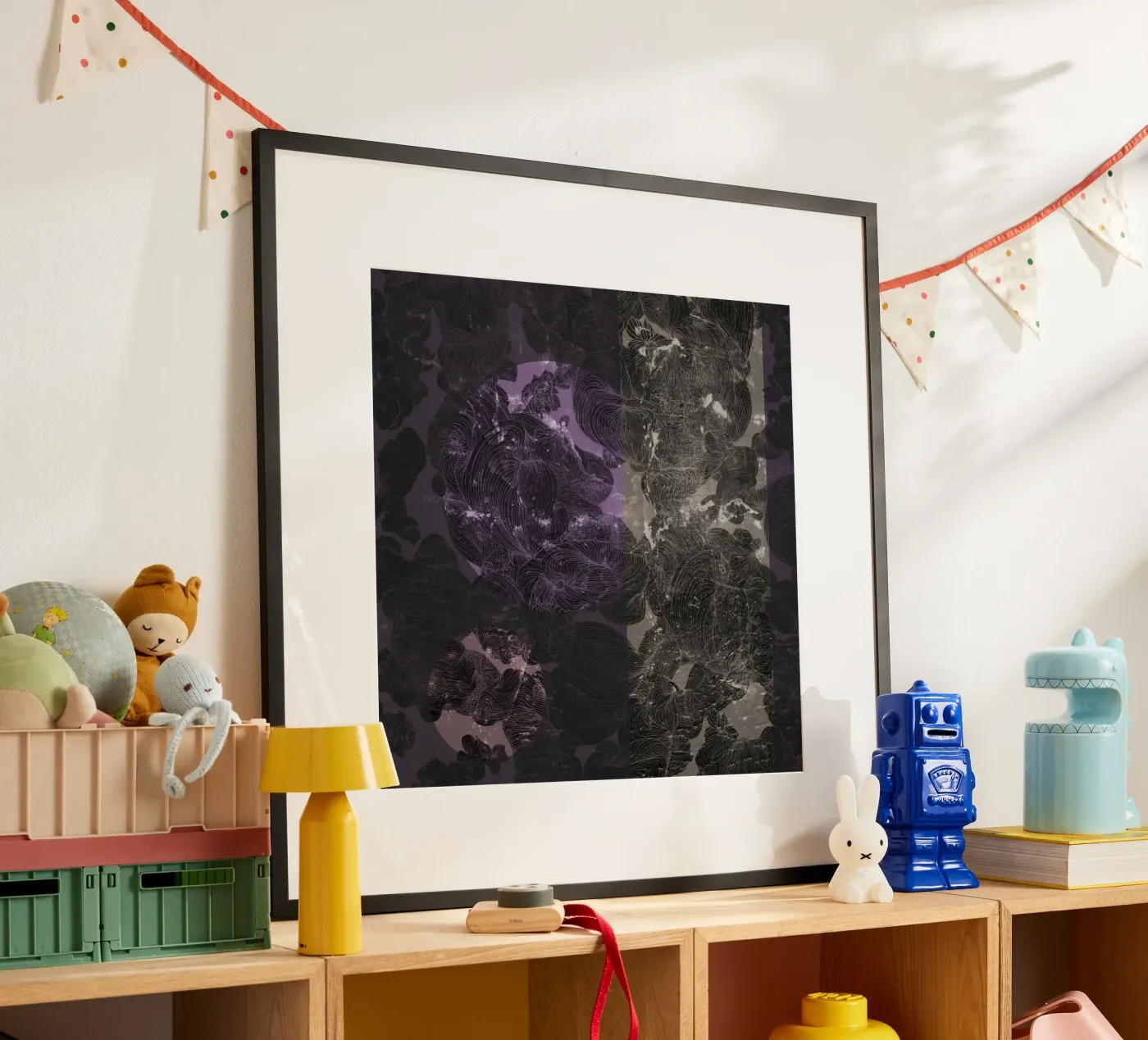 violet flame poster by Giulio Iurissevich