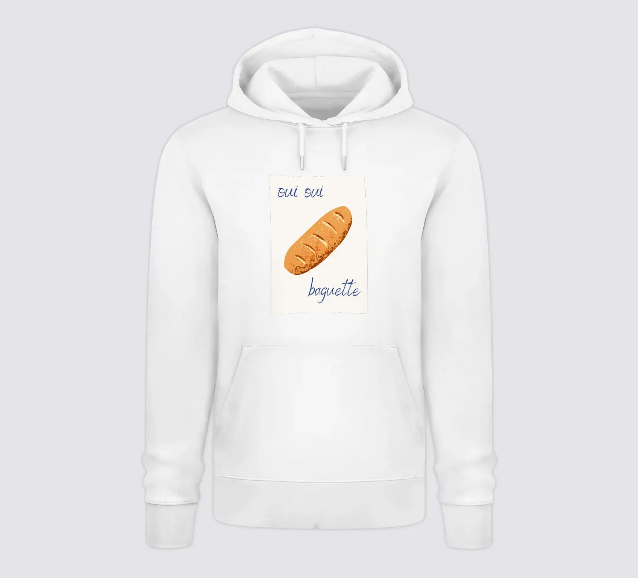 Oui Oui Baguette felpa con cappuccio da pdigitalprints