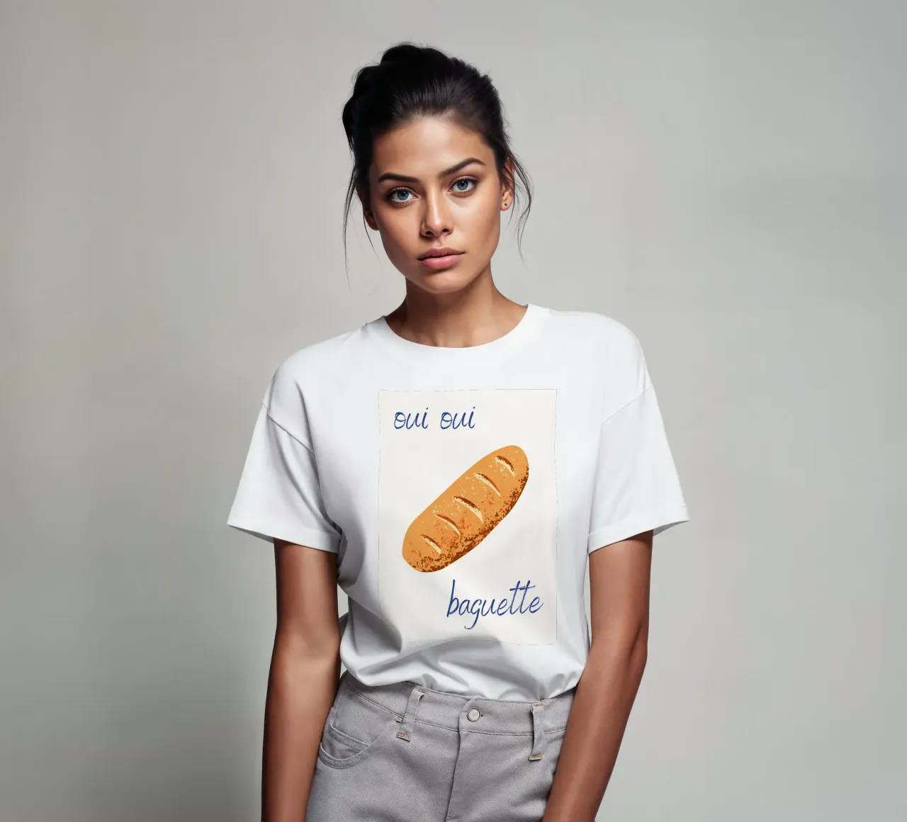 Oui Oui Baguette t-shirt da pdigitalprints