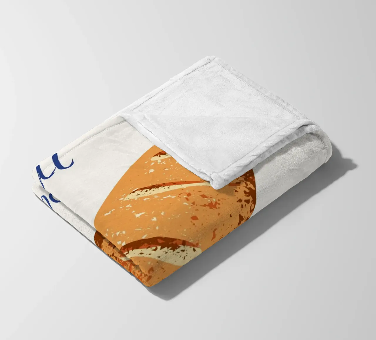 Oui Oui Baguette fleece blanket by pdigitalprints