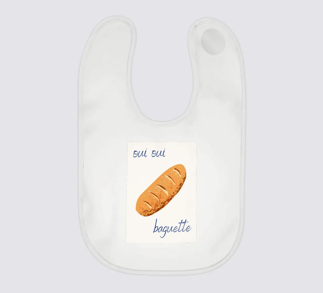 Oui Oui Baguette bavaglino da pdigitalprints