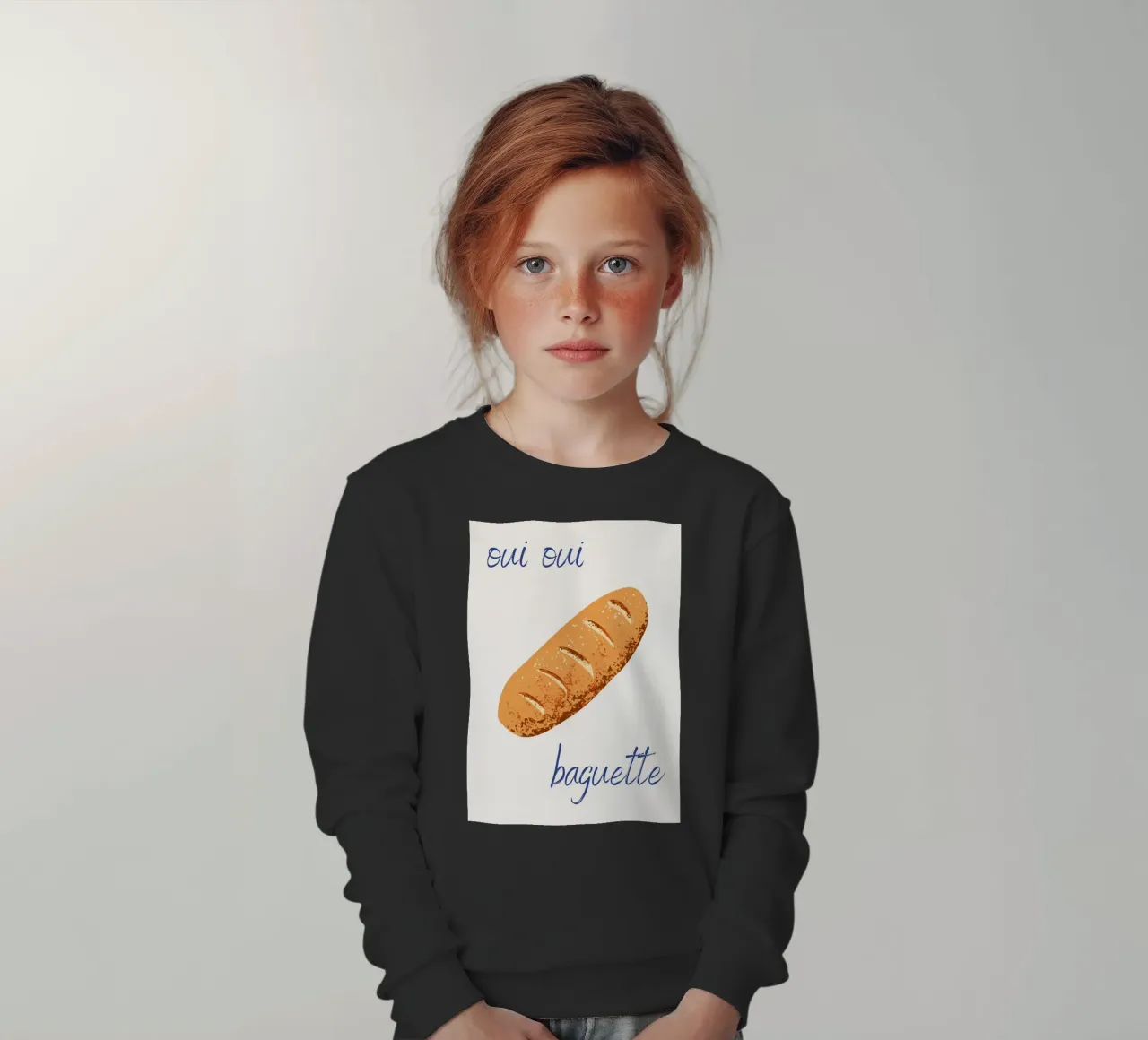 Oui Oui Baguette felpa bambino da pdigitalprints