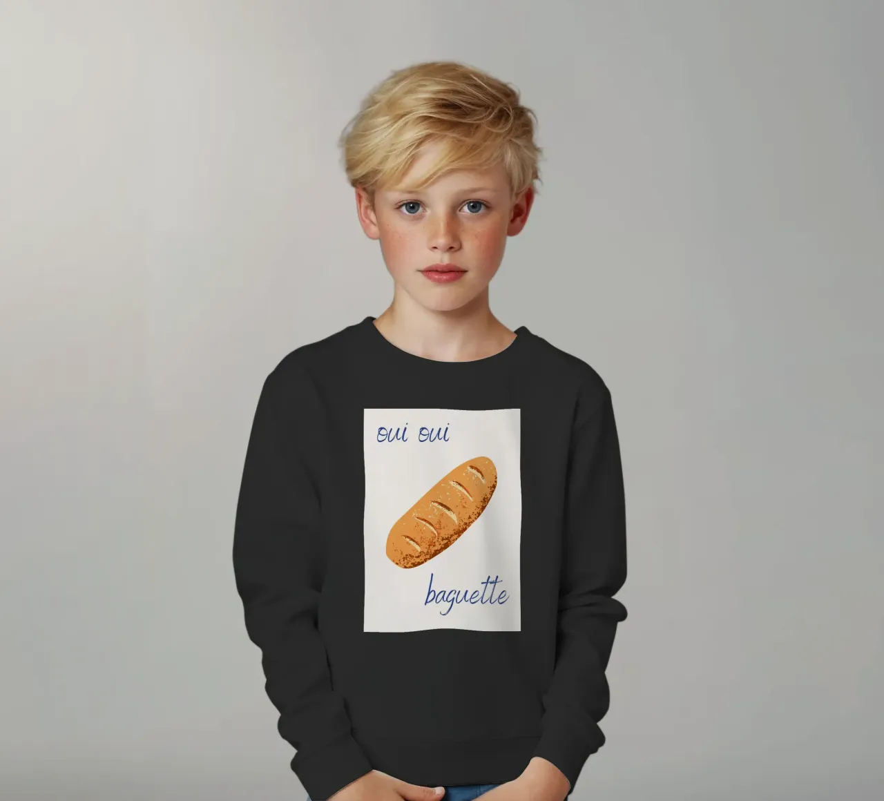 Oui Oui Baguette felpa bambino da pdigitalprints