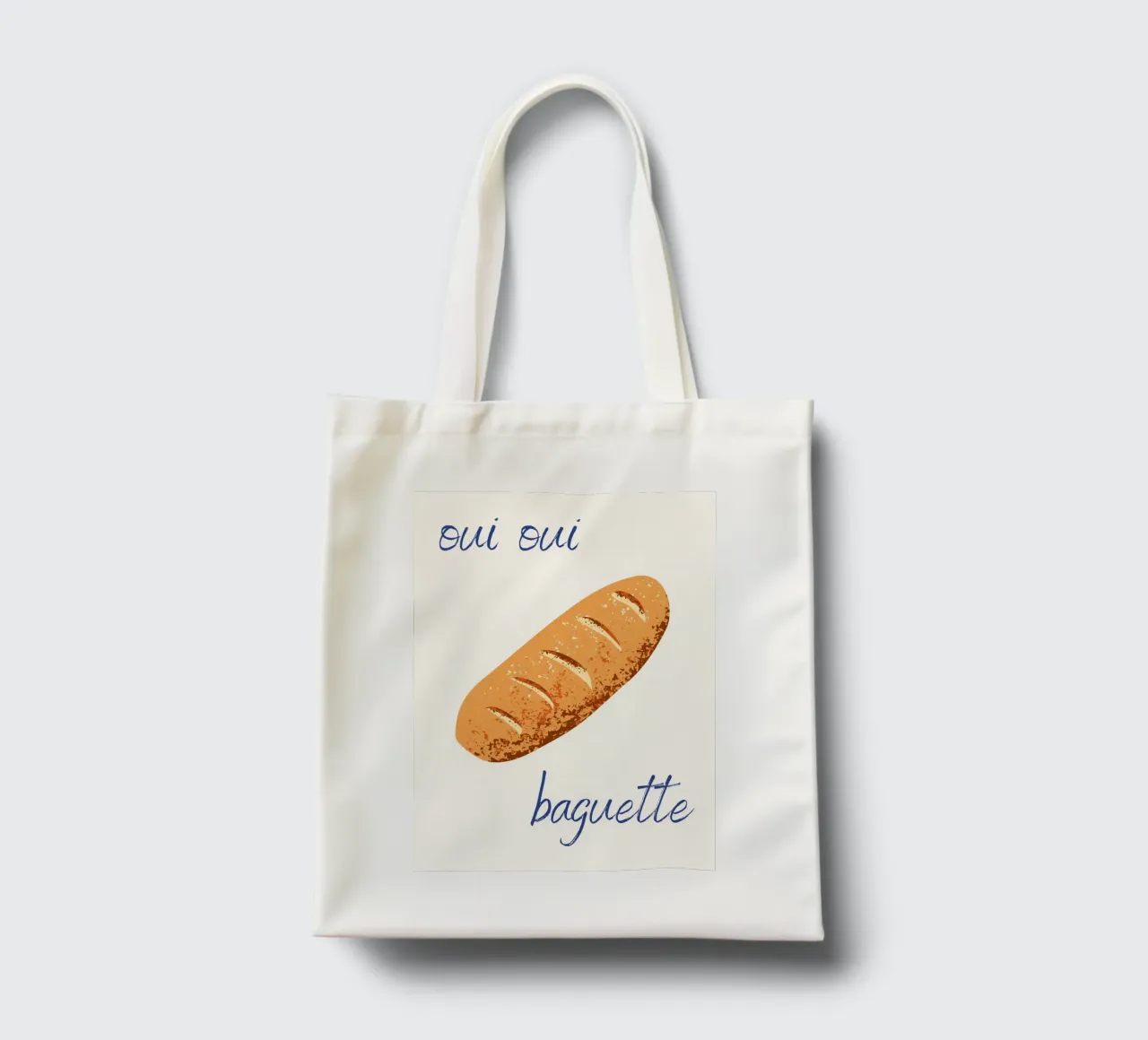 Oui Oui Baguette borsa in juta da pdigitalprints