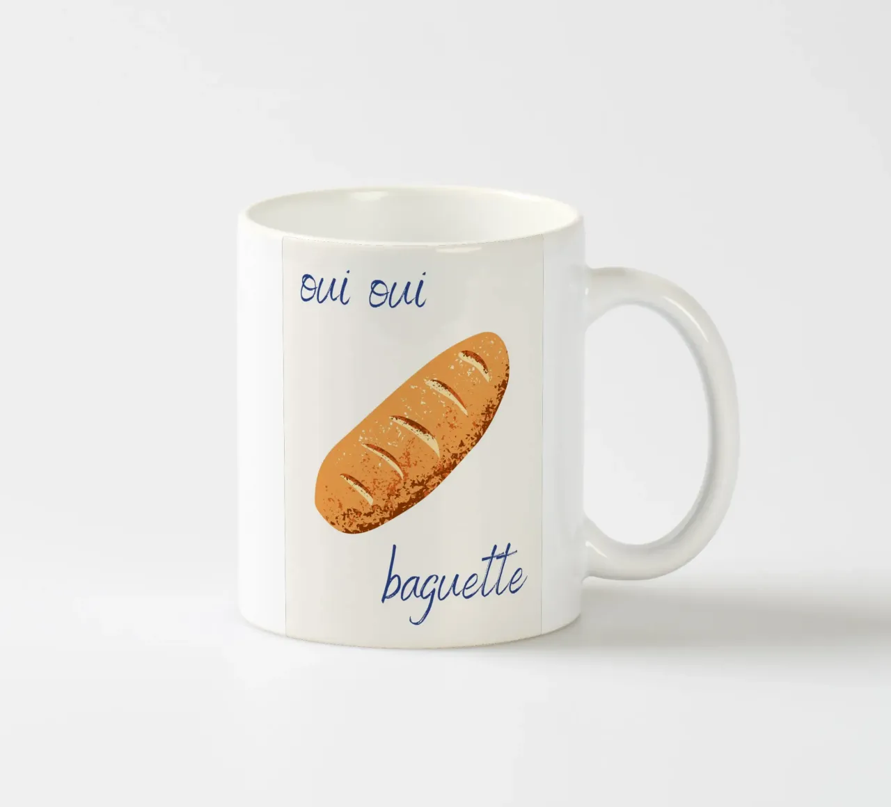 Baguette Oui Oui taza de cerámica de pdigitalprints