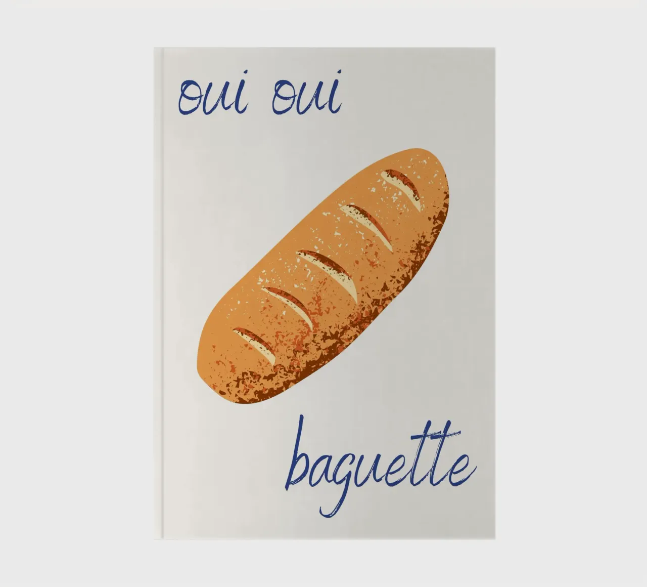 Oui Oui Baguette notebook by pdigitalprints