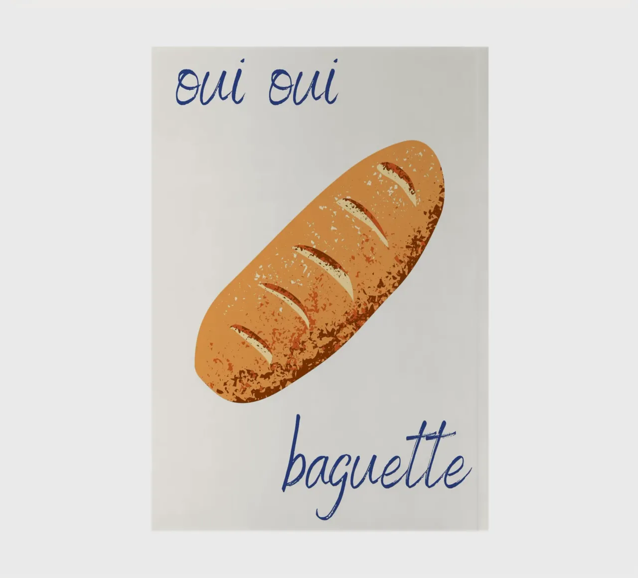 Oui Oui Baguette notebook by pdigitalprints