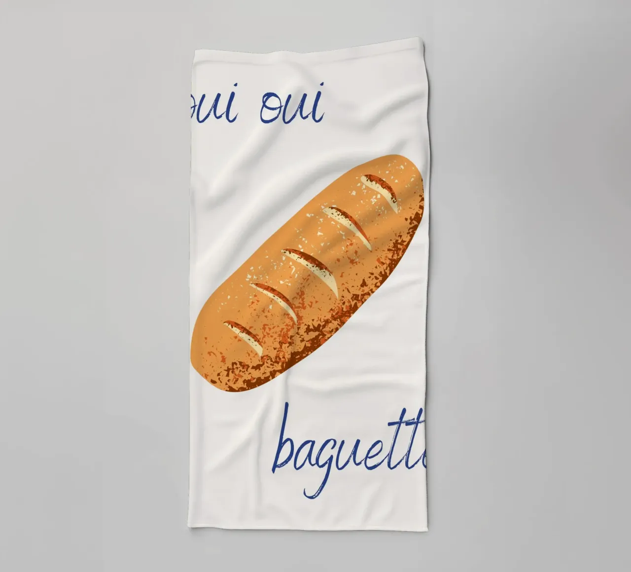 Oui Oui Baguette asciugamano da bagno da pdigitalprints